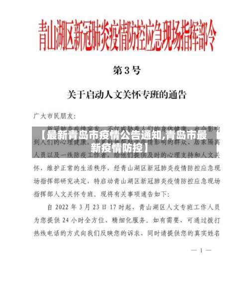 【最新青岛市疫情公告通知,青岛市最新疫情防控】-第3张图片