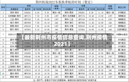 【最新荆州市疫情信息查询,荆州疫情2021】-第3张图片