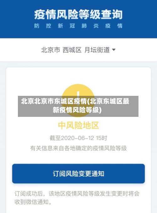 北京北京市东城区疫情(北京东城区最新疫情风险等级)-第2张图片