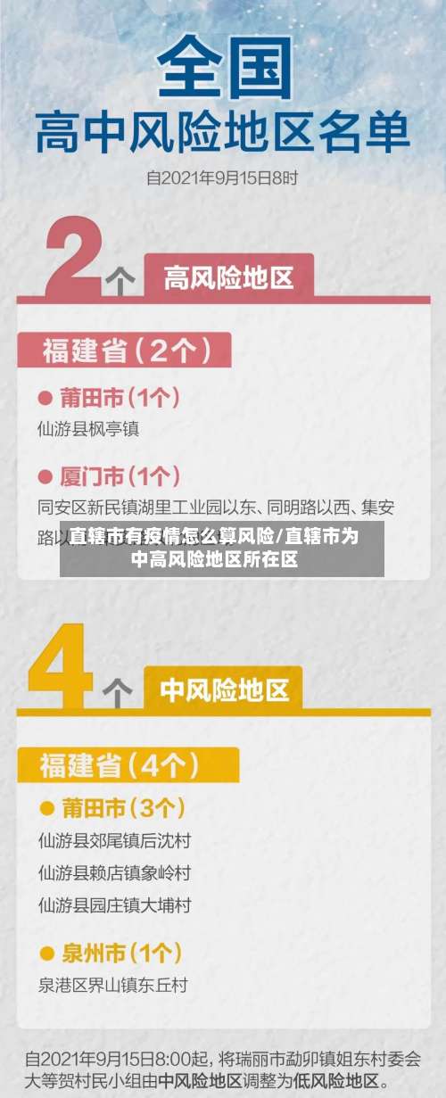 直辖市有疫情怎么算风险/直辖市为中高风险地区所在区-第2张图片